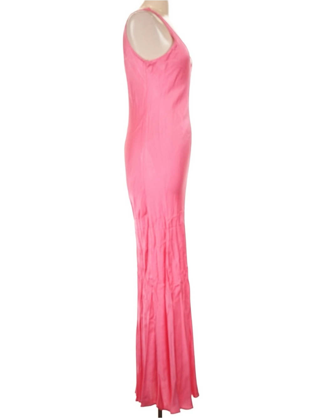 L’AGENCE Akiya Satin Maxi Dress Sample – Unreleased Romeo Pink - S/M - Picture 3 of 4